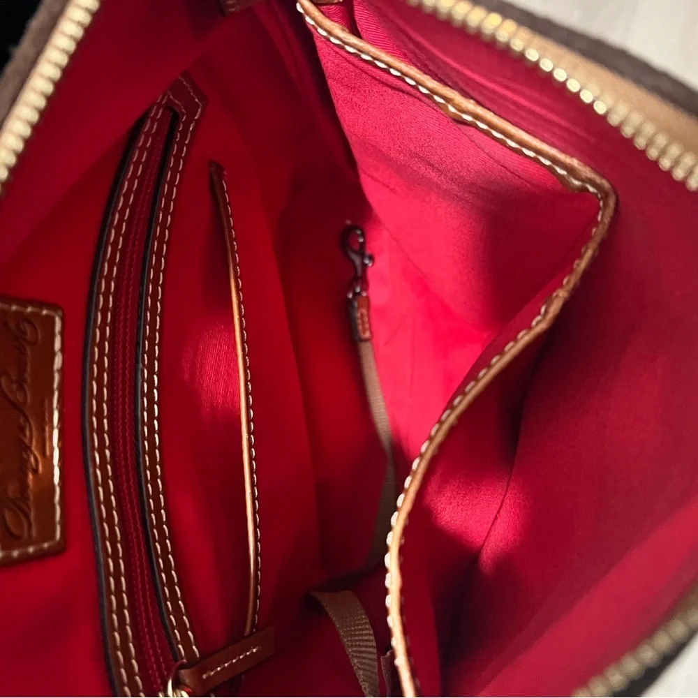 Dooney & Bourke Brown Suede Crossbody Bag – Like New